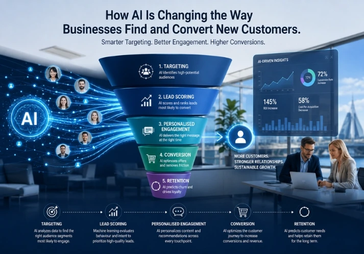 AI customer acquisition helping businesses find and convert new customers